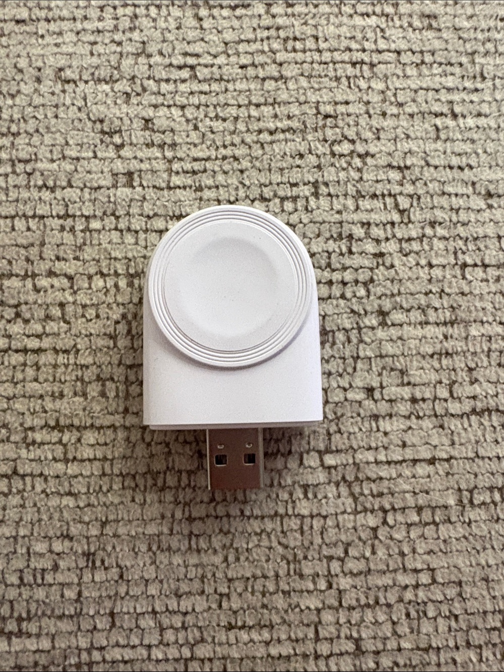 White USB Magnetic Charger Adapter for Smartwatches
